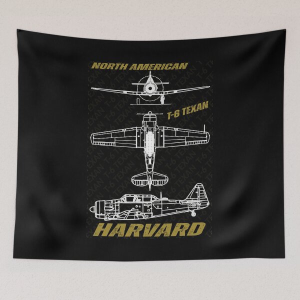 Item preview, T-6 Texan (Harvard) Blueprints designed and sold by zarshirts.