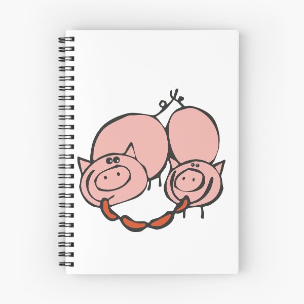 Item preview, Two little pigs with sausage designed and sold by TerazTy.