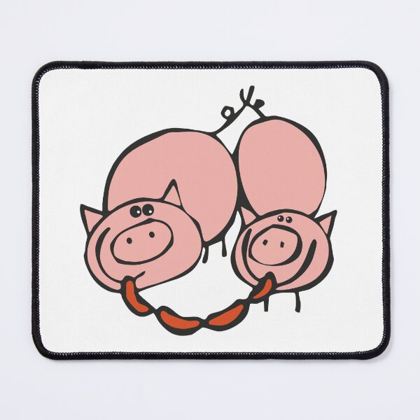 Item preview, Two little pigs with sausage designed and sold by TerazTy.