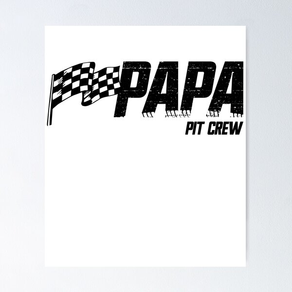 Item preview, Pit Crew Papa Race Birthday Matching Family Racing Papa Gear designed and sold by DynamicDesign.