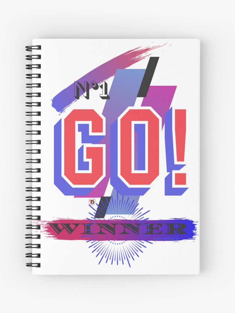 Aperçu 1 sur 3. Carnet avec l'œuvre Go Winner créée et vendue par Vinidal.