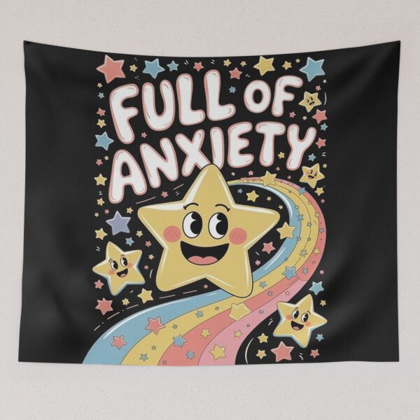 Item preview, Mental Health Awareness Full of Anxiety Kawaii Pastel Goth designed and sold by SztylishDesigns.