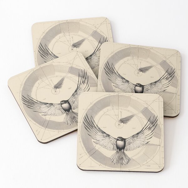 Item preview, Birds flying over old graphs and maps designed and sold by Rompecabezas.