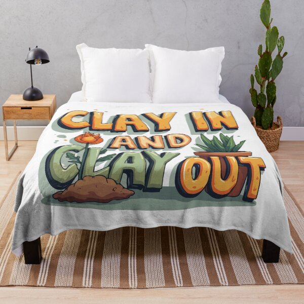 Item preview, Clay In and Clay Out - Pottery Humor designed and sold by TeesYouWant.