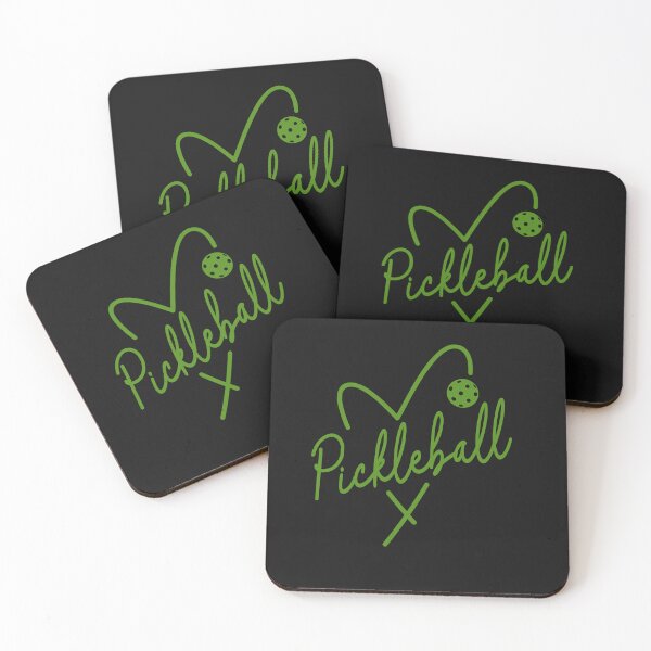 Item preview, Green Minimalist Heart Pickleball designed and sold by AlienOccupation.