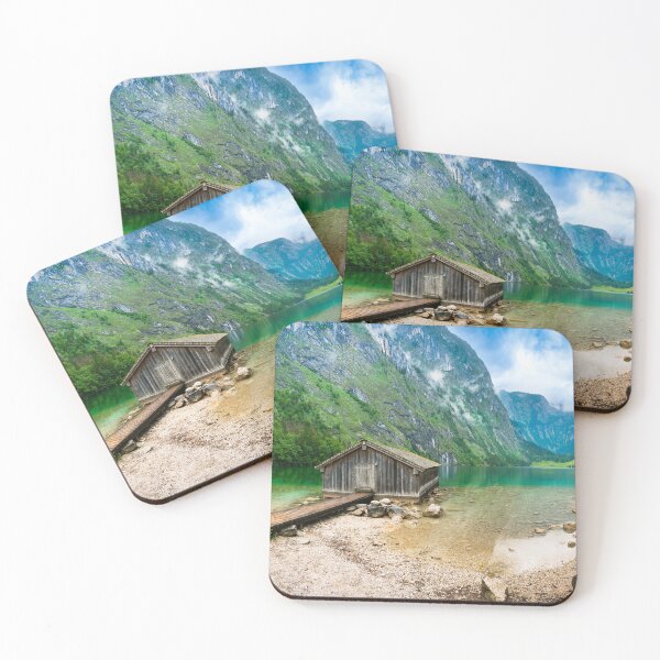 Item preview, Boat house at Obersee in Berchtesgaden designed and sold by raphotography88.