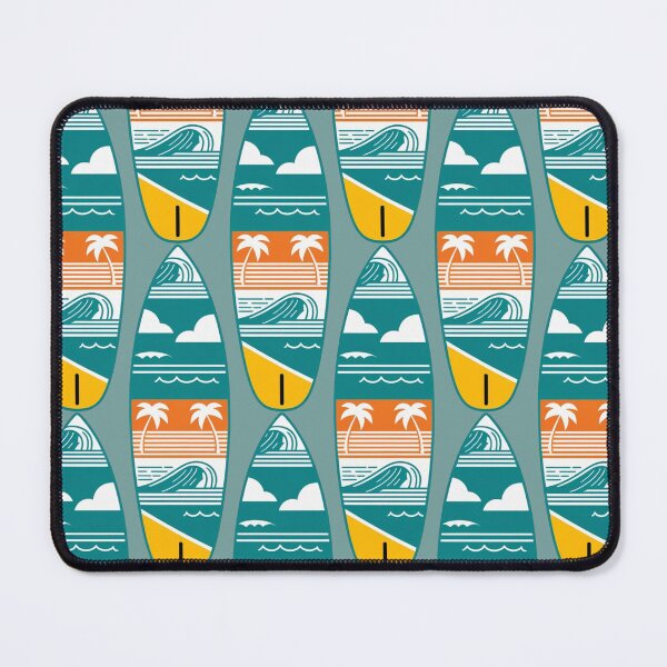 Item preview, Vintage Surfboard Art with Palm Trees and Ocean Sunset designed and sold by Tuczykson.