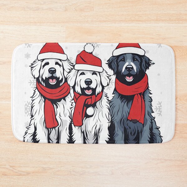 Item preview, Festive Bergamasco Shepherd – Christmas Pattern designed and sold by GoodyPaws.