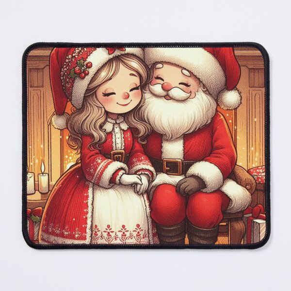 Item preview, Papá Noel y la señora Claus en un momento conmovedor designed and sold by TheShadow30.