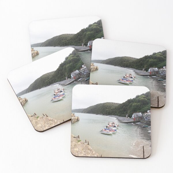 Item preview, Clovelly Fishing Boats Panorama, North Devon, England designed and sold by Paul Thompson Photography.