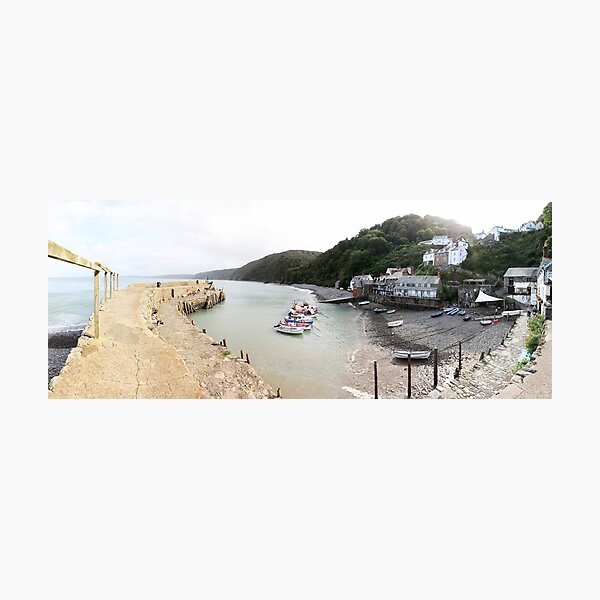 Item preview, Clovelly Fishing Boats Panorama, North Devon, England designed and sold by Paul Thompson Photography.