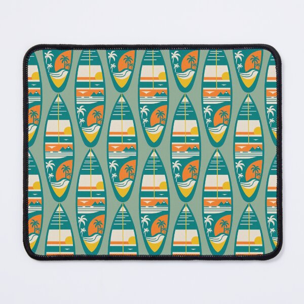 Item preview, Tropical Surfboard Sunset with Palm Trees and Ocean Waves designed and sold by Tuczykson.