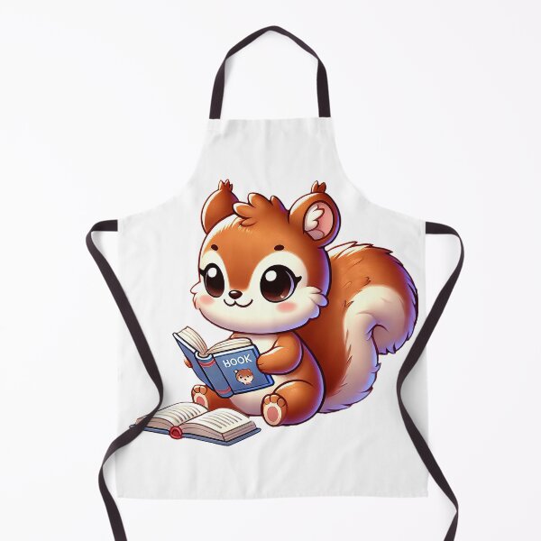Item preview, Cute Squirrel Reading a Book Illustration designed and sold by Chokhdi289shop.