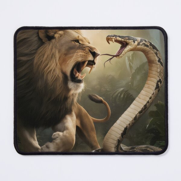 Item preview, Clash of the kings of the jungle. designed and sold by MyHappyArtShop.