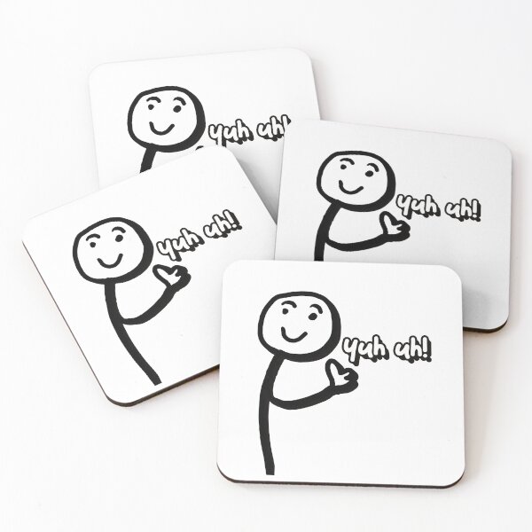 Item preview, Yuh uh! stickman meme designed and sold by SleekVisuals.