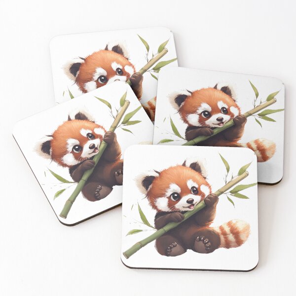Item preview, red panda eating designed and sold by MystiS.