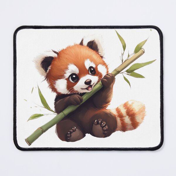 Item preview, red panda eating designed and sold by MystiS.