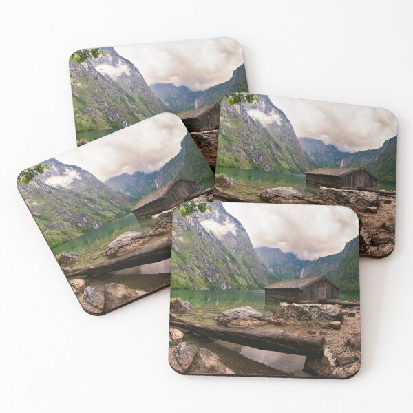 Item preview, Boat house at Obersee in Berchtesgaden designed and sold by raphotography88.