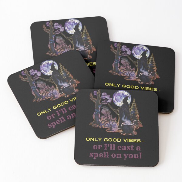 Item preview, Only good vibes - or I'll cast a spell on you. witch designed and sold by Dudiudi.