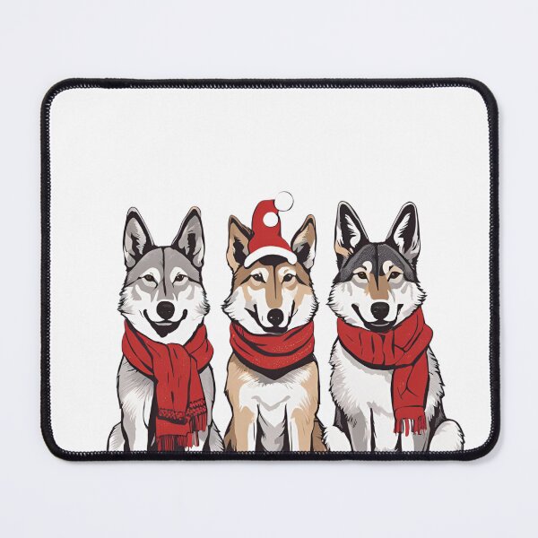 Item preview, Festive Czechoslovakian Wolfdog – Christmas Pattern designed and sold by GoodyPaws.