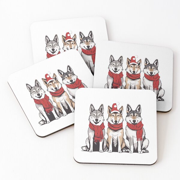 Item preview, Festive Czechoslovakian Wolfdog – Christmas Pattern designed and sold by GoodyPaws.