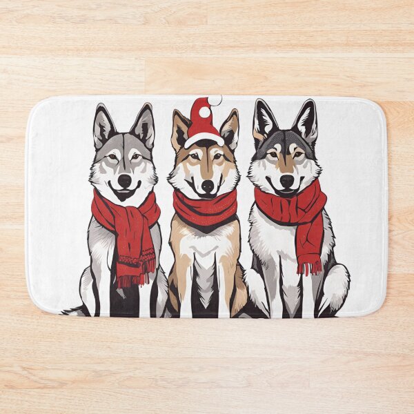 Item preview, Festive Czechoslovakian Wolfdog – Christmas Pattern designed and sold by GoodyPaws.