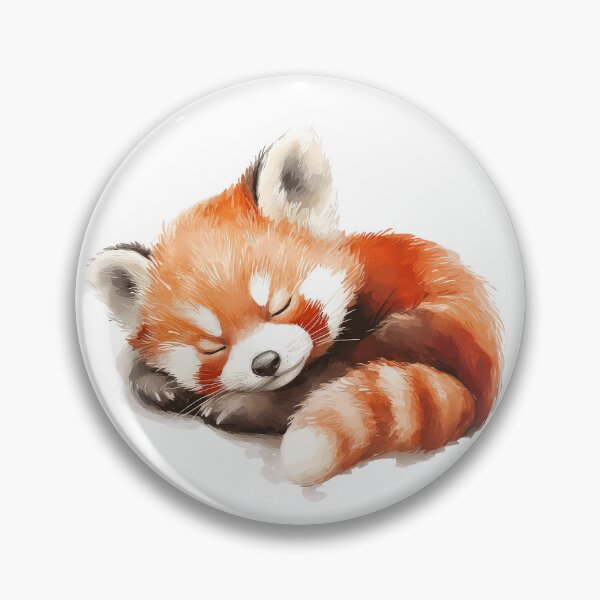 Item preview, red panda sleeping  designed and sold by MystiS.