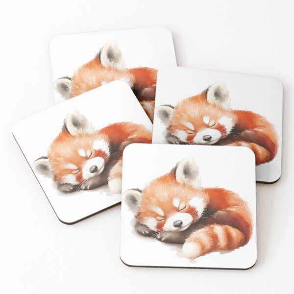 Item preview, red panda sleeping  designed and sold by MystiS.