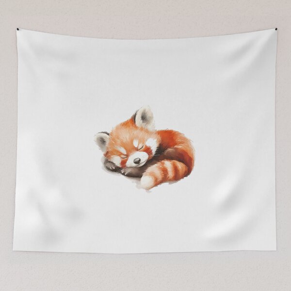 Item preview, red panda sleeping  designed and sold by MystiS.