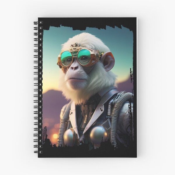 Item preview, Albino Hipster | White Ape | Cyberpunk Monkey Collection designed and sold by monkeybusiness.pt.