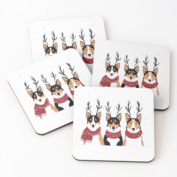 Item preview, Festive Smooth Collie – Christmas Pattern designed and sold by GoodyPaws.