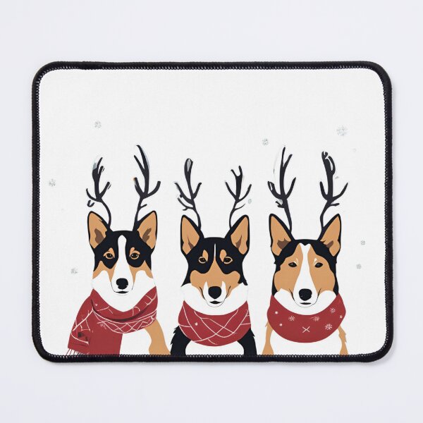 Item preview, Festive Smooth Collie – Christmas Pattern designed and sold by GoodyPaws.