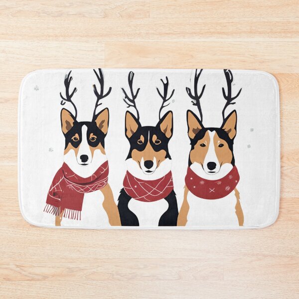Item preview, Festive Smooth Collie – Christmas Pattern designed and sold by GoodyPaws.