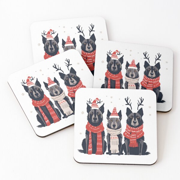Item preview, Festive Dutch Shepherd – Christmas Pattern designed and sold by GoodyPaws.