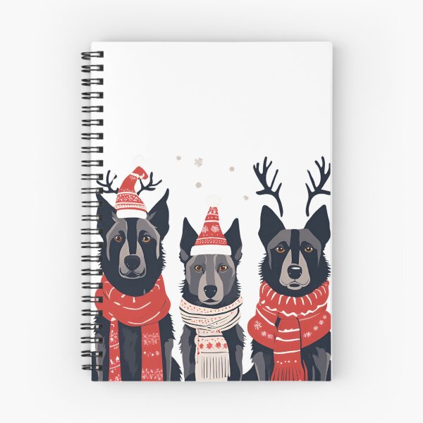 Item preview, Festive Dutch Shepherd – Christmas Pattern designed and sold by GoodyPaws.