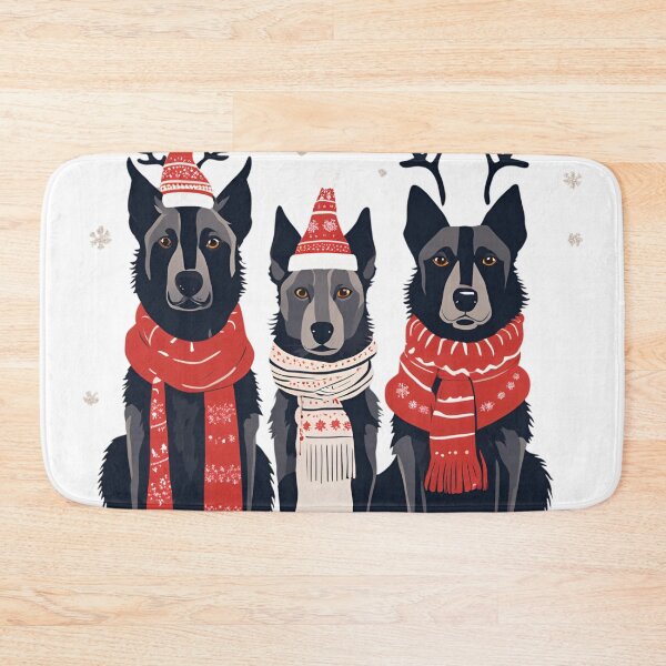 Item preview, Festive Dutch Shepherd – Christmas Pattern designed and sold by GoodyPaws.