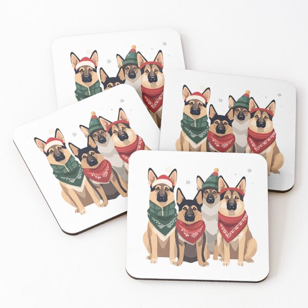 Item preview, Festive German Shepherd – Christmas Pattern designed and sold by GoodyPaws.