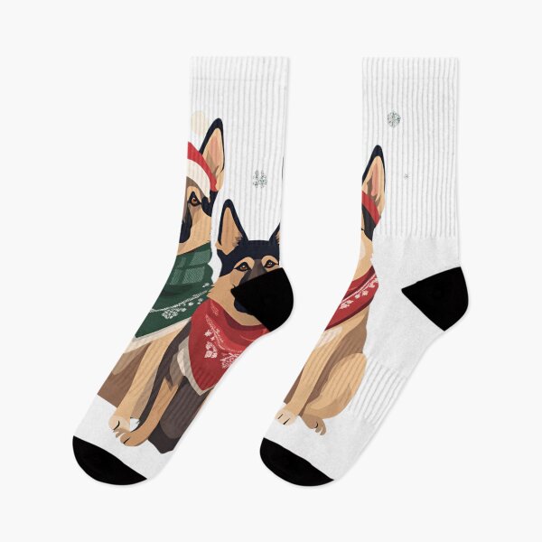 Item preview, Festive German Shepherd – Christmas Pattern designed and sold by GoodyPaws.