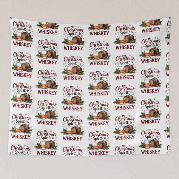 Item preview, My Christmas Spirit Is Whiskey designed and sold by printmala.