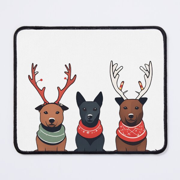Item preview, Festive Australian Kelpie – Christmas Pattern designed and sold by GoodyPaws.