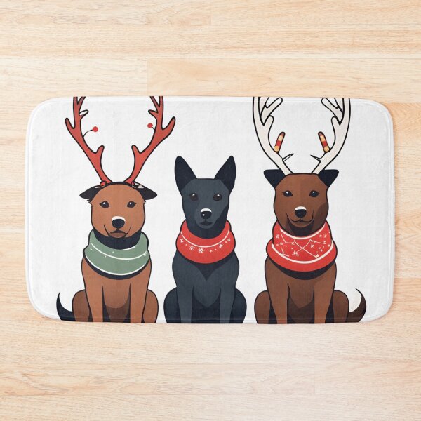 Item preview, Festive Australian Kelpie – Christmas Pattern designed and sold by GoodyPaws.