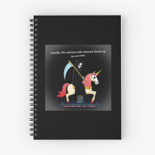 Item preview, Death's Enchanted Unicorn Journey designed and sold by PopCultureArtShop.