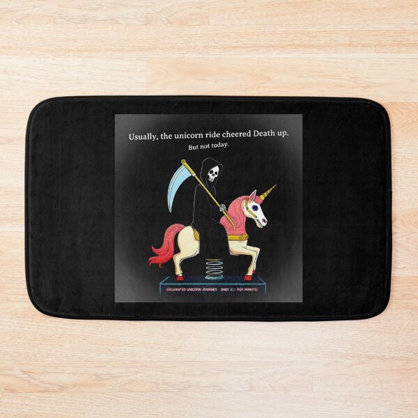 Item preview, Death's Enchanted Unicorn Journey designed and sold by PopCultureArtShop.