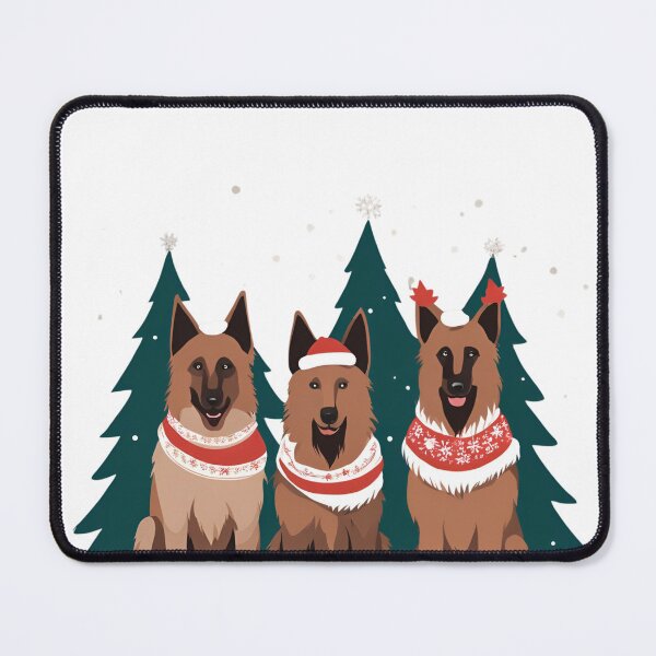 Item preview, Festive Belgian Tervuren – Christmas Pattern designed and sold by GoodyPaws.