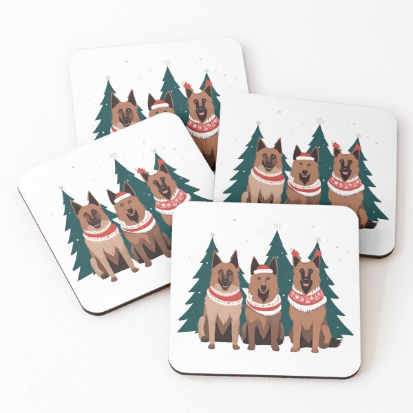 Item preview, Festive Belgian Tervuren – Christmas Pattern designed and sold by GoodyPaws.