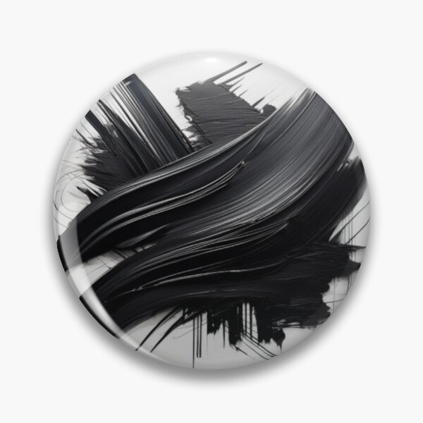 Item preview, Bold Black and White Abstract Brush Strokes designed and sold by RaiyaTees.
