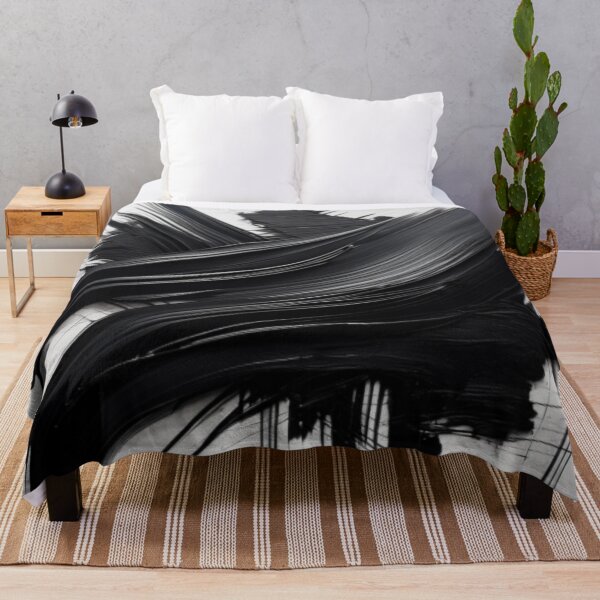 Item preview, Bold Black and White Abstract Brush Strokes designed and sold by RaiyaTees.