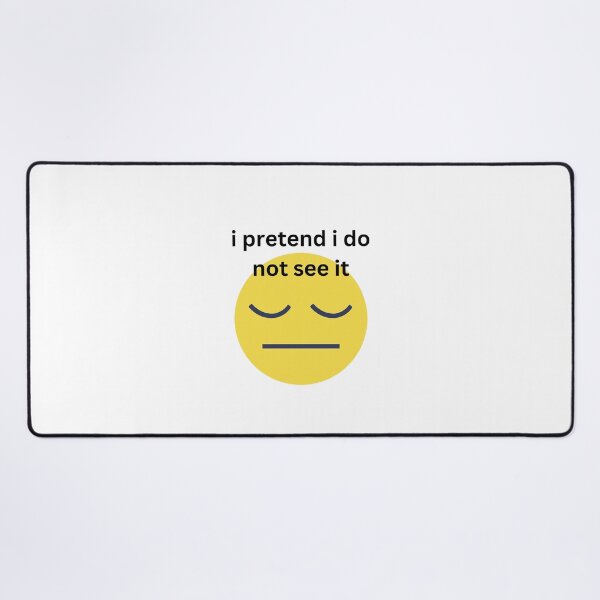 Item preview, "i pretend i do not see it" Sticker designed and sold by glitchydesign.