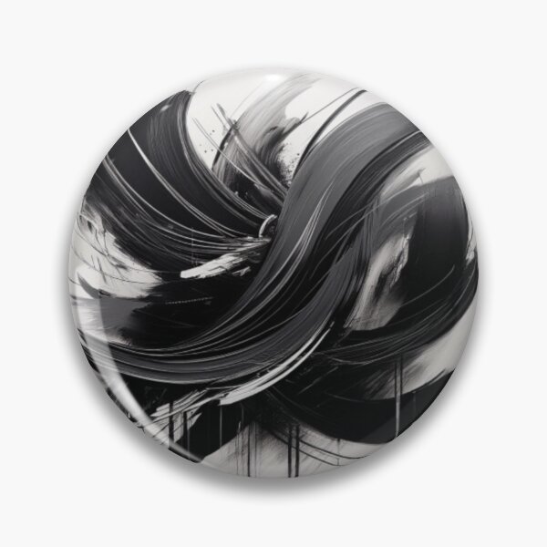 Item preview, Bold Monochrome Abstract Brush Strokes designed and sold by RaiyaTees.
