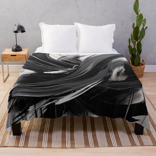 Item preview, Bold Monochrome Abstract Brush Strokes designed and sold by RaiyaTees.